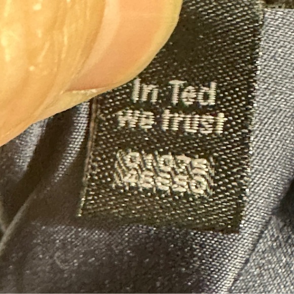 Ted Baker dress, size 1 (equiv. to 2-4), navy blue with shoulder bow, sheath - Picture 9 of 14